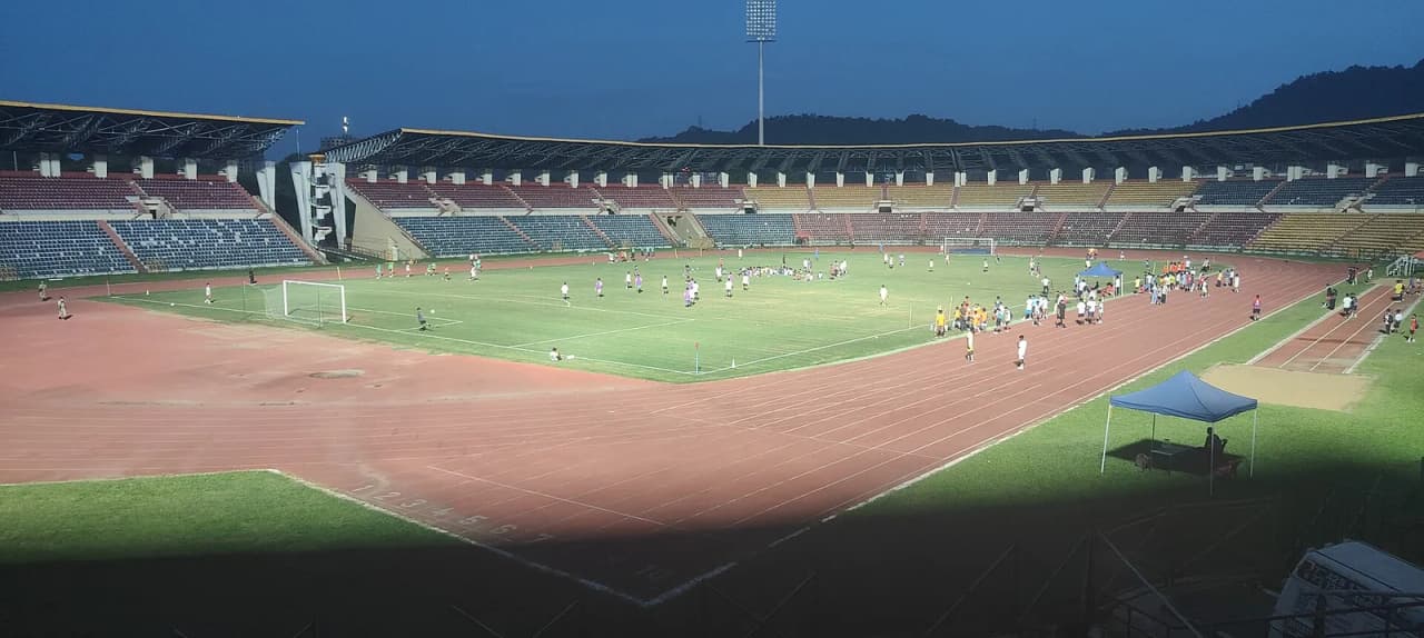 Indira Gandhi Athletic Stadium located in Nalapara (Sawkuchi Area) of Guwahati, Assam, India. The stadium hosts matches of the Indian Super League and serves as the home ground of NorthEast United FC