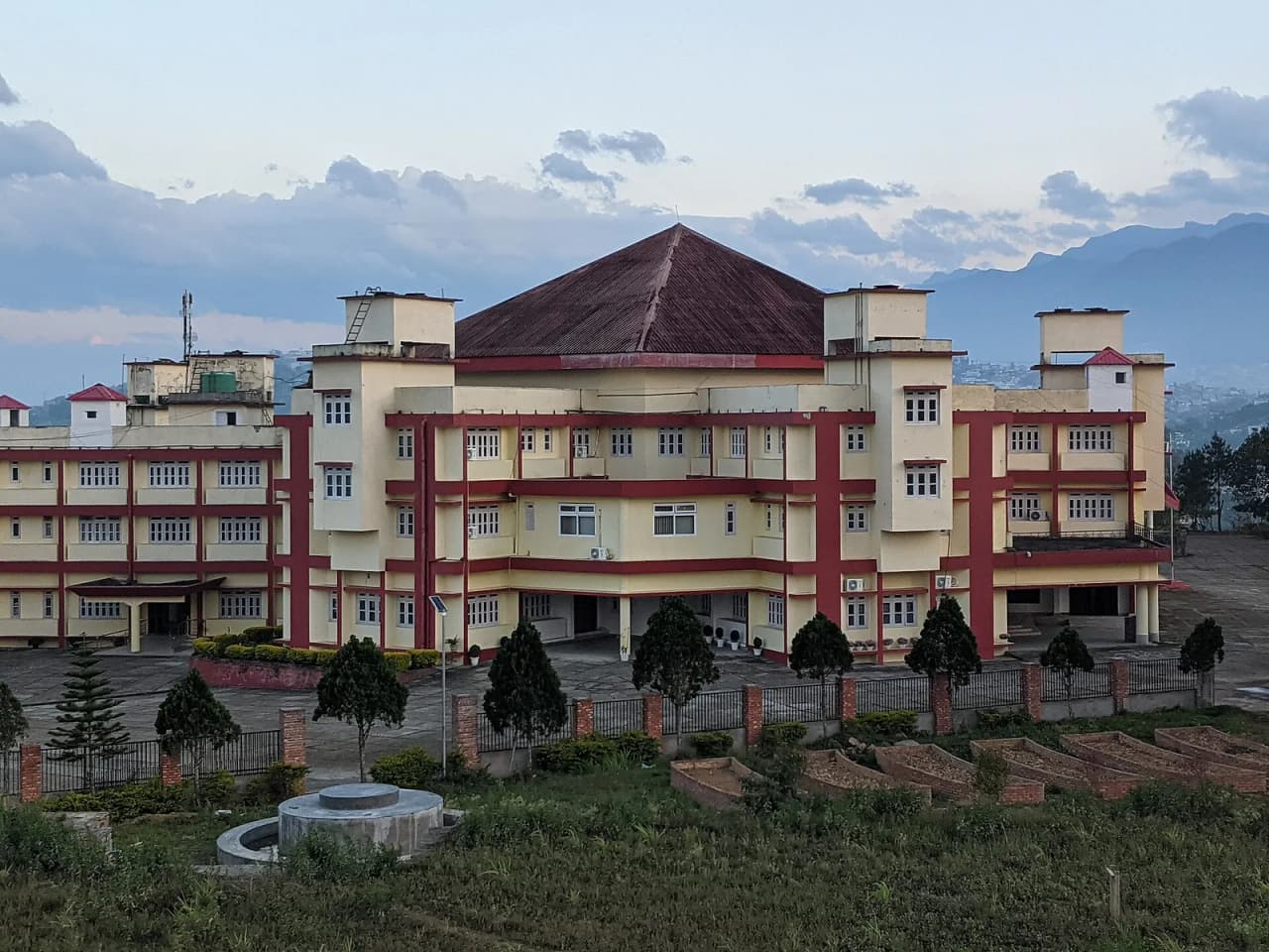 Western and largest part of the headquarters complex of the Nagaland Legislative Assembly, legislature of India's state of Nagaland, located in Thizama neighborhood of Kohima town