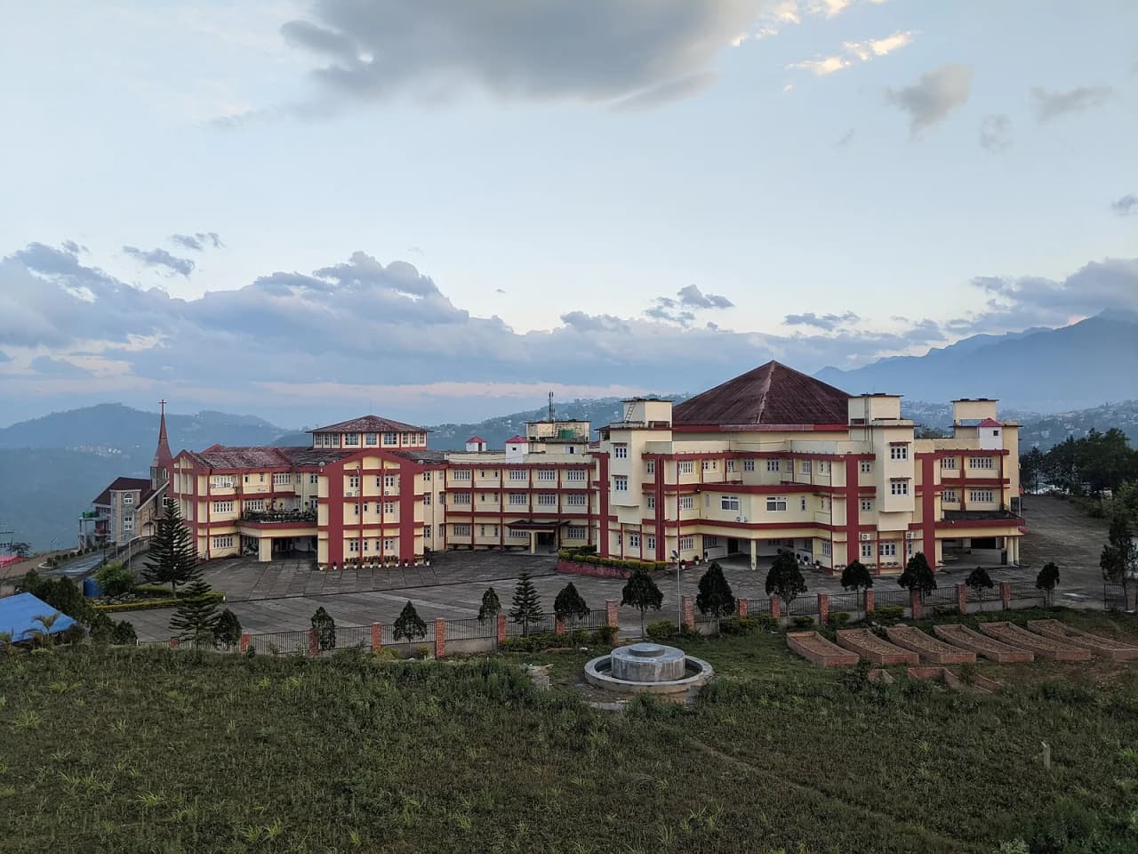 Headquarters complex of the Nagaland Legislative Assembly and its secretariat, legislature of India's state of Nagaland, located in Chüziema (Thizama) neighborhood of Kohima city