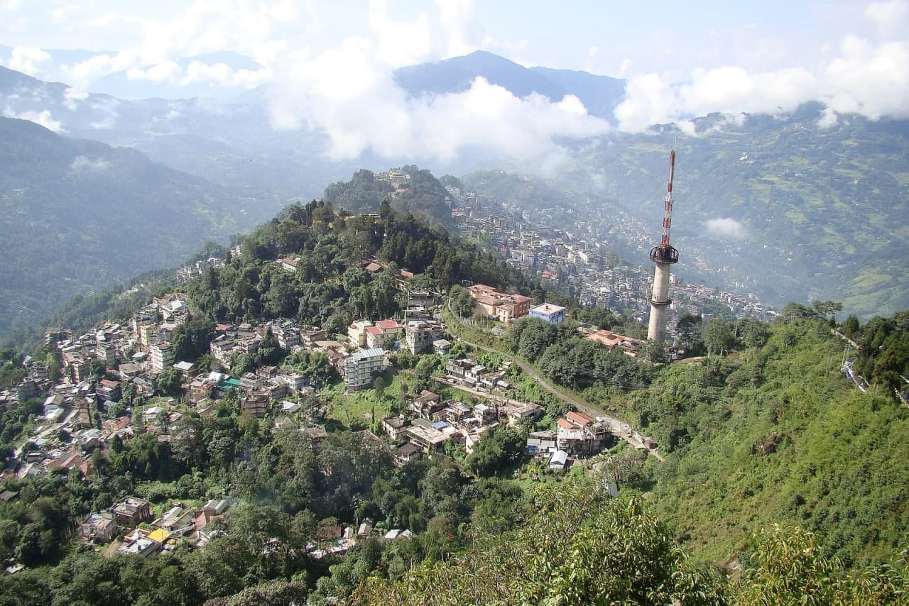 Gangtok, Sikkim's capital, on a hillside (file photo)