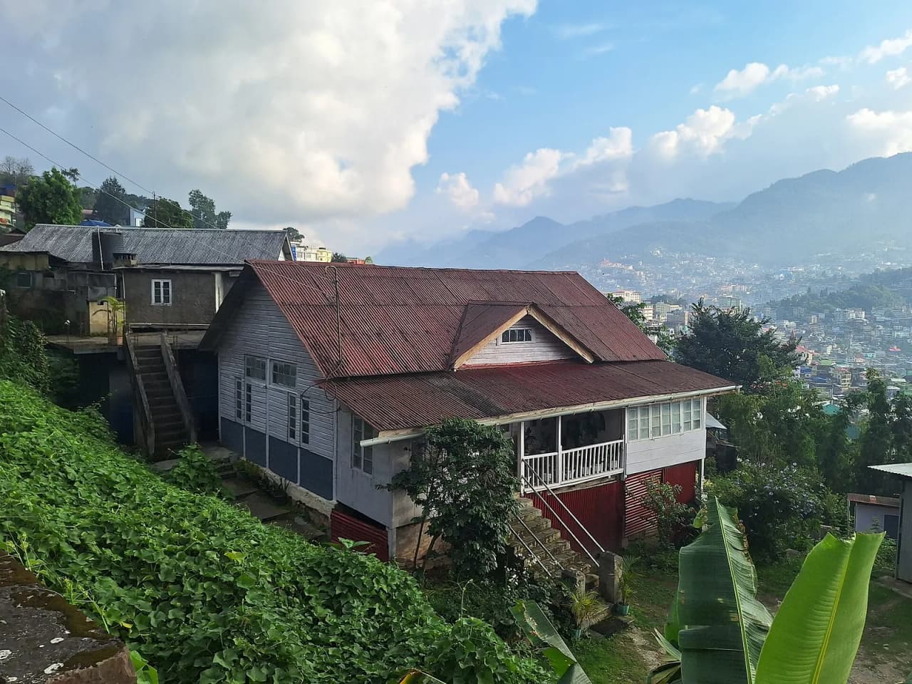 Houses in Kohima village, Nagaland