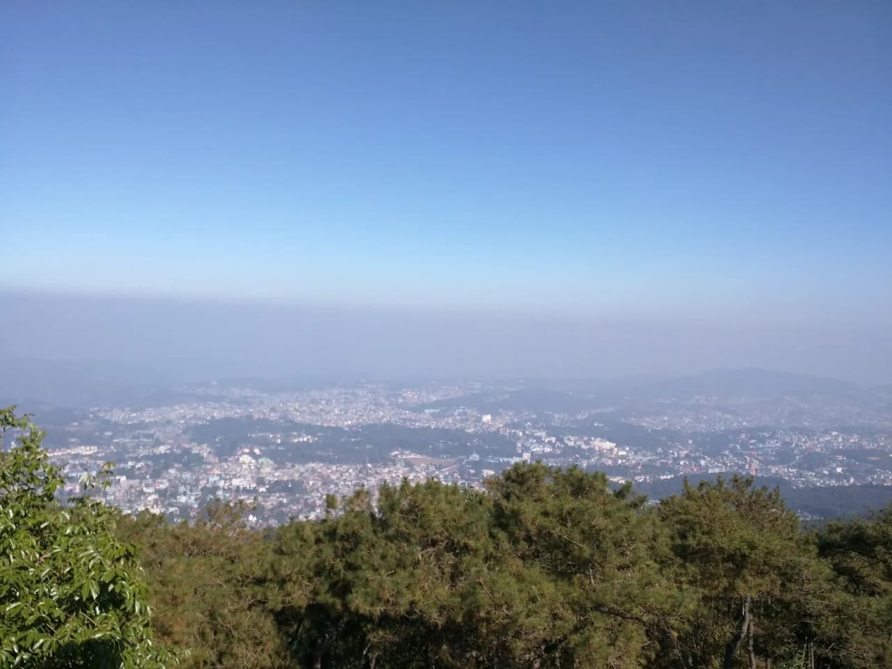 The picture has been taken from Shillong Peak, one can see the whole Shillong in this picture