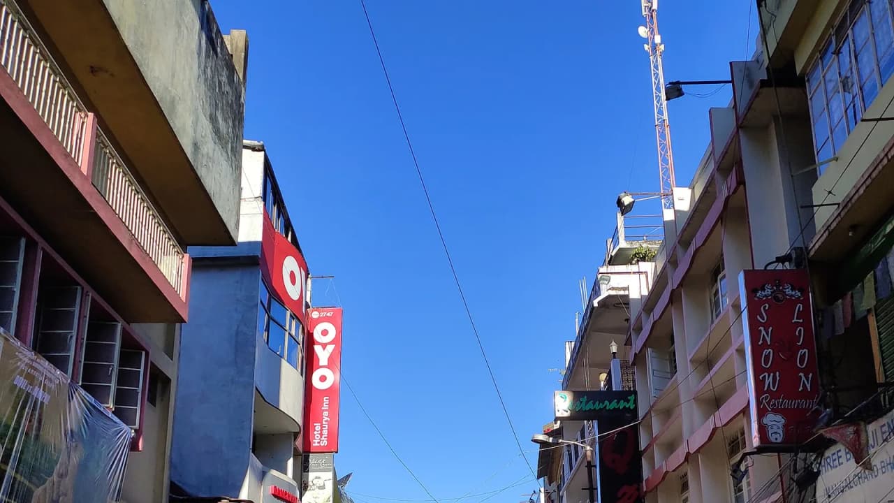 Police Bazar Road in Shillong in the morning (file photo)