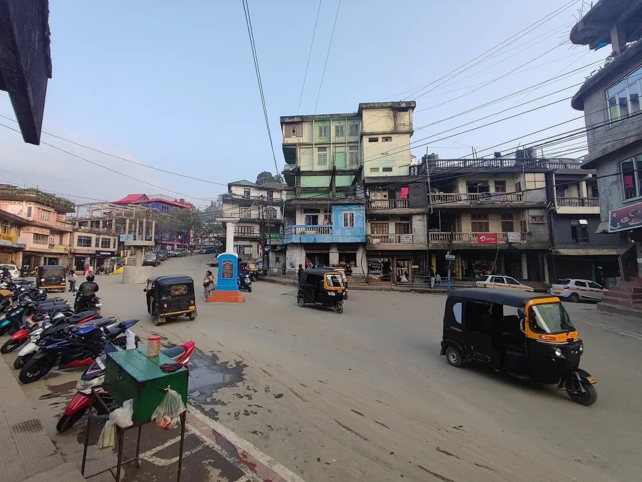 A view of Siaha town in southern Mizoram