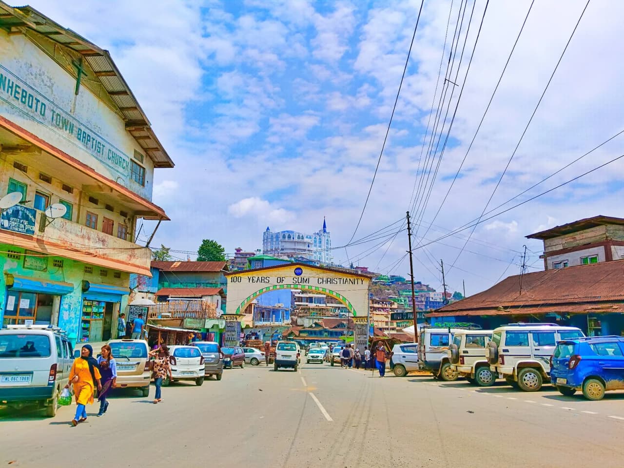 Centre Point in Zunheboto town, Nagaland