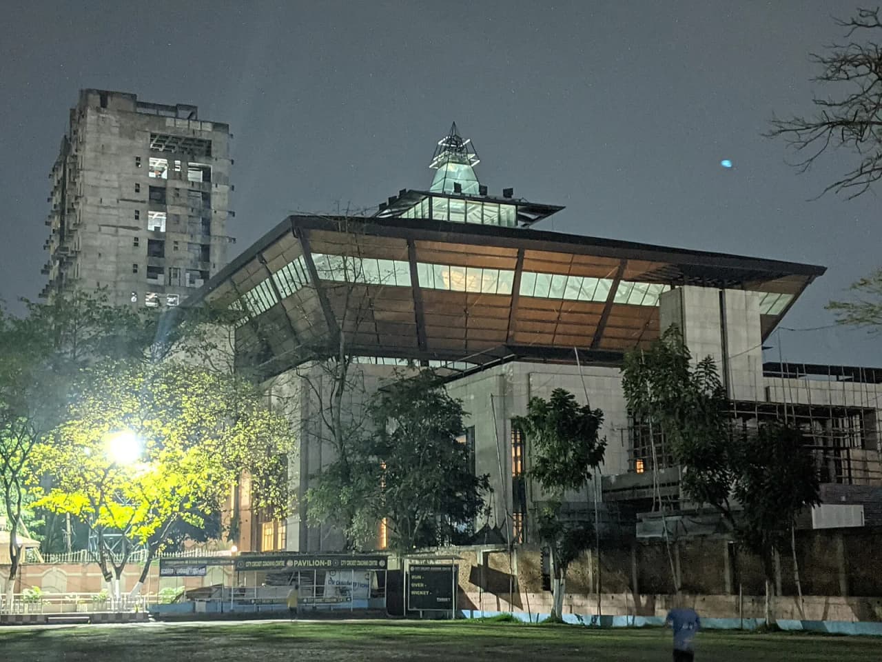 Legislative Assembly complex of the Indian state of Assam, in state capital Dispur. In the foreground is the "New Assembly Hall", planned to become the new home of the body from August or September…